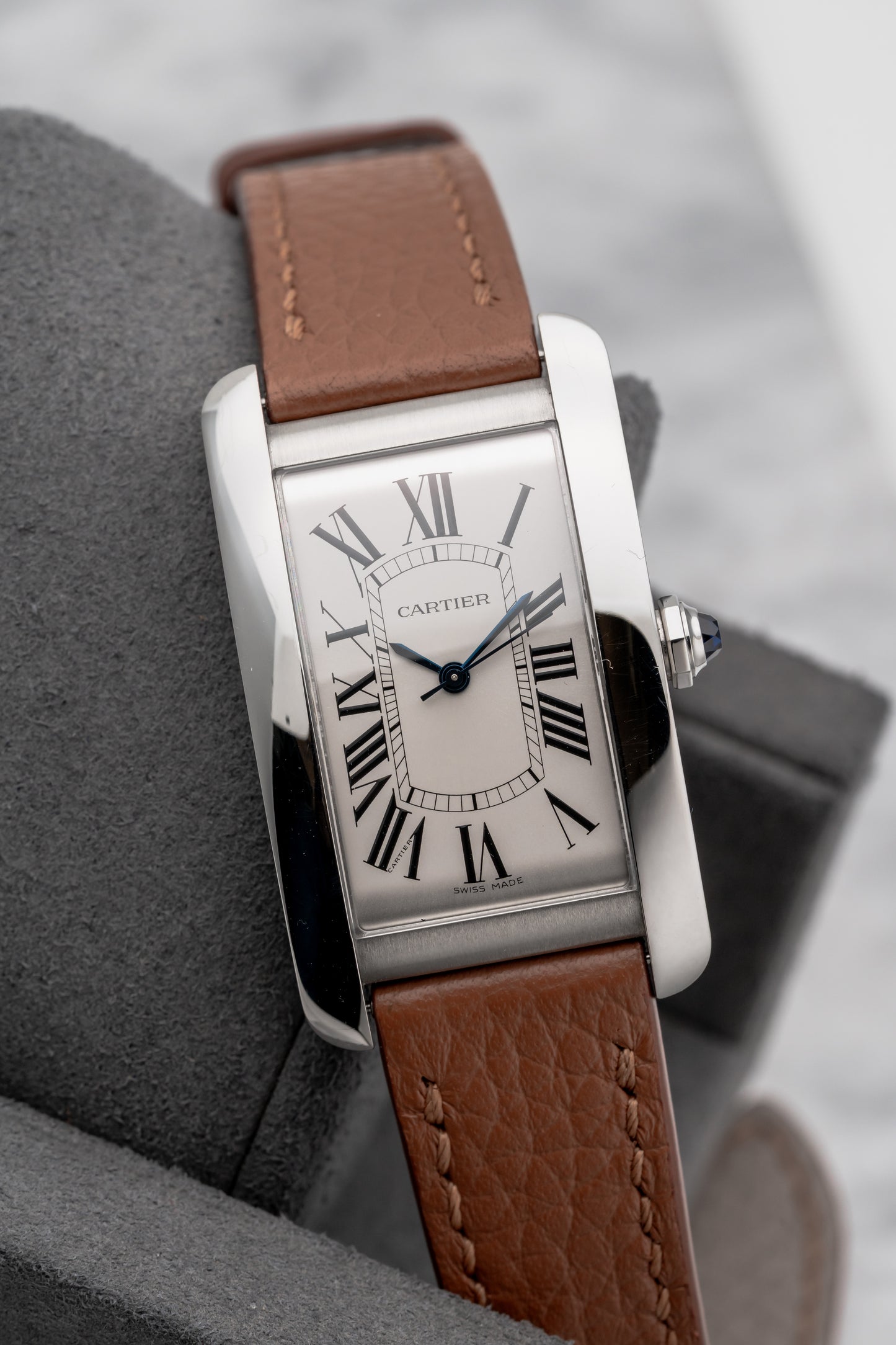 Cartier Tank Américaine Large WSTA0045, Silver Dial