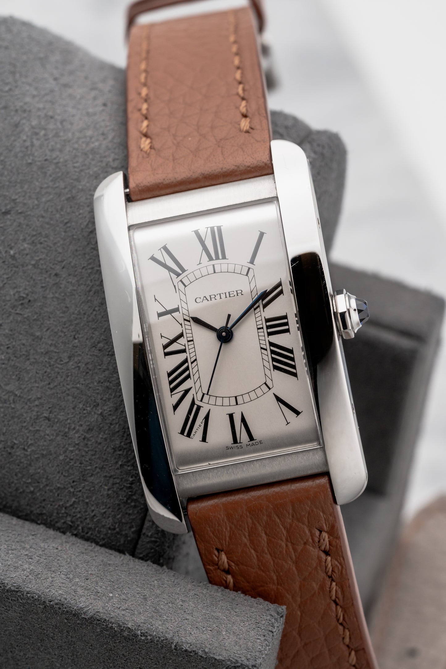 Cartier Tank Américaine Large WSTA0045, Silver Dial